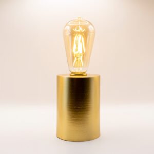 Ampoule socle doré